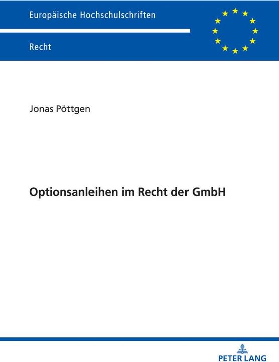 Immagine prodotto Optionsanleihen im Recht der GmbH (Jonas Pöttgen, 2022)