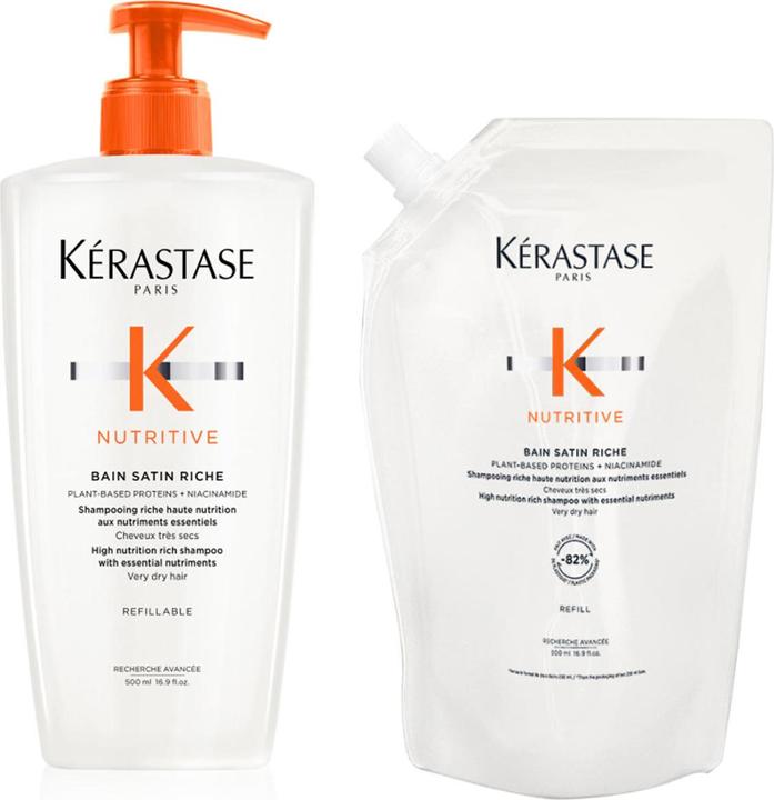 Nutritive Nachfüllset (1000 ml, Shampoing liquide)