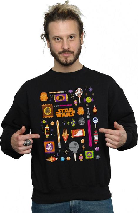 Actual product image Star Wars Mens Halloween Treats Sweatshirt (S)