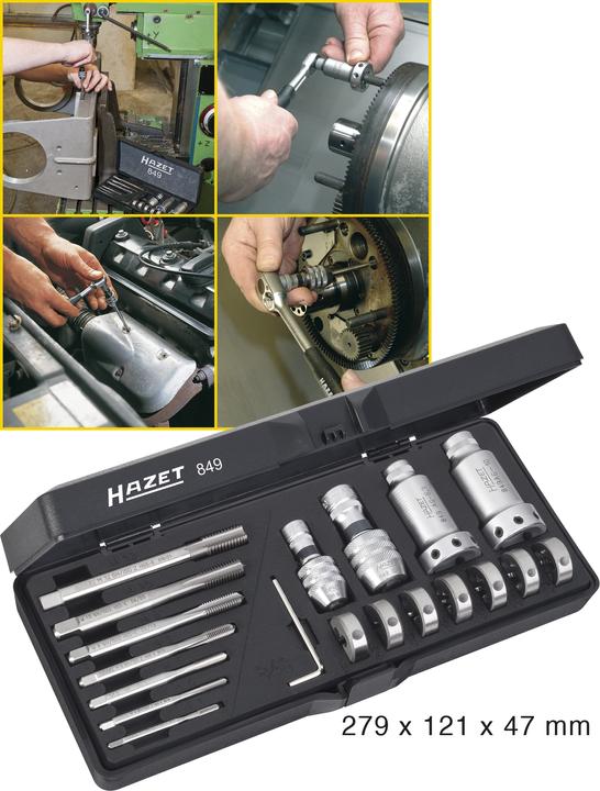 Immagine prodotto HAZET Set per filettatura 849 - Numero di utensili: 21
