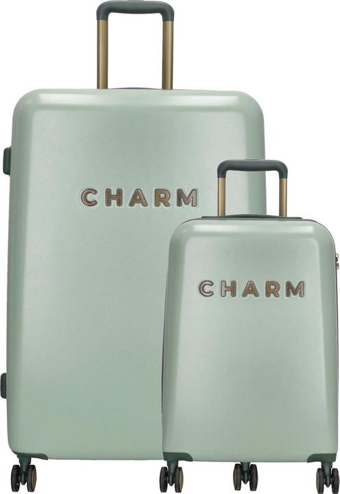 Charm Charme London Schönes Reisegepäck Set - 2 -Stück - TSA -Slot - hellgrün (95 l, L (90 - 115l))