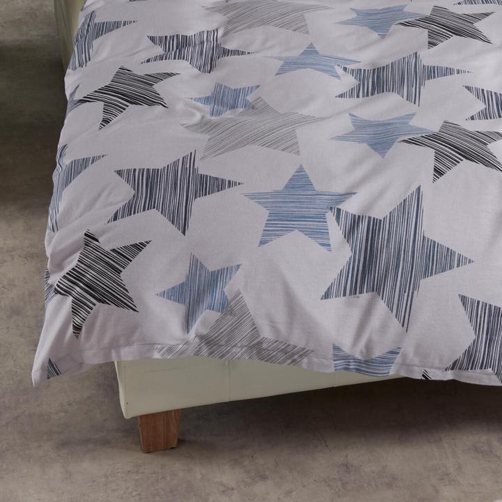 Image du produit Traumschlaf Sterne blau (Set de linge de lit, 200 x 220 cm)