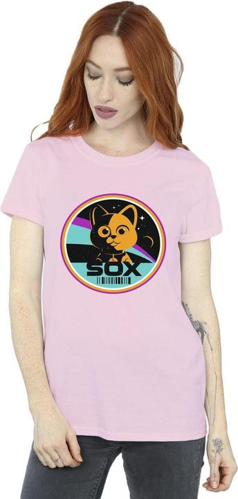 Actual product image Disney Womens/Ladies Lightyear Sox Circle Cotton Boyfriend T-Shirt (S)