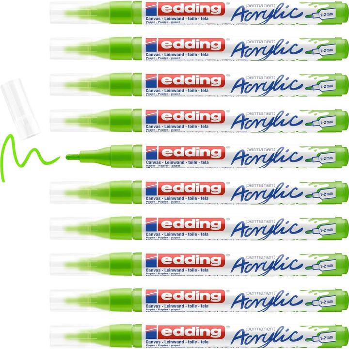 Energy Label Edding Acrylic marker 5300 Fine (Yellow green, 2 mm, 1 x)