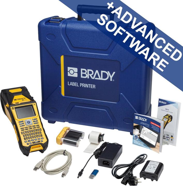 Produktbild Brady M610-QZ-BT-PWID, mobiler Thermotransfer-Drucker, QWERTZ-Tastatur, mit PWIDS, PC-Anschluss, 3 (300 dpi)