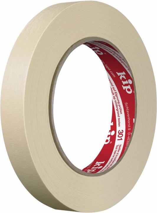 Actual product image Kip 18mm x 50m MASKINGTEC® natural fine crepe extra 301-18 (18 mm)