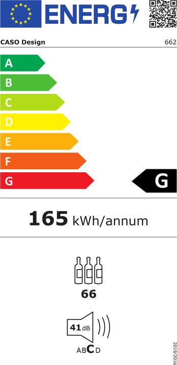 Energie-Label Caso Wine Comfort Touch 66