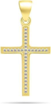 Produktbild Brilio Silver - Timeless gold-plated pendant with zircons Cross PT78Y