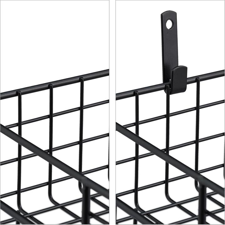 Actual product image Relaxdays 3x wire basket (3 x, 41 x 16 x 7.5 cm)