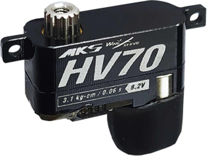 Mks hv70 digital servo 7mm de large, 5,4g idéal pour f3k, f5k, f5j ou similaire wing servo