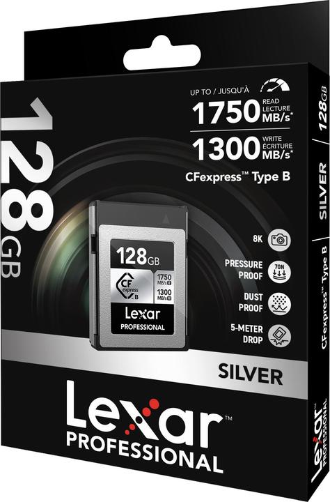 Produktbild Lexar Professional Silver Serie (128 GB, CFexpress Typ B)