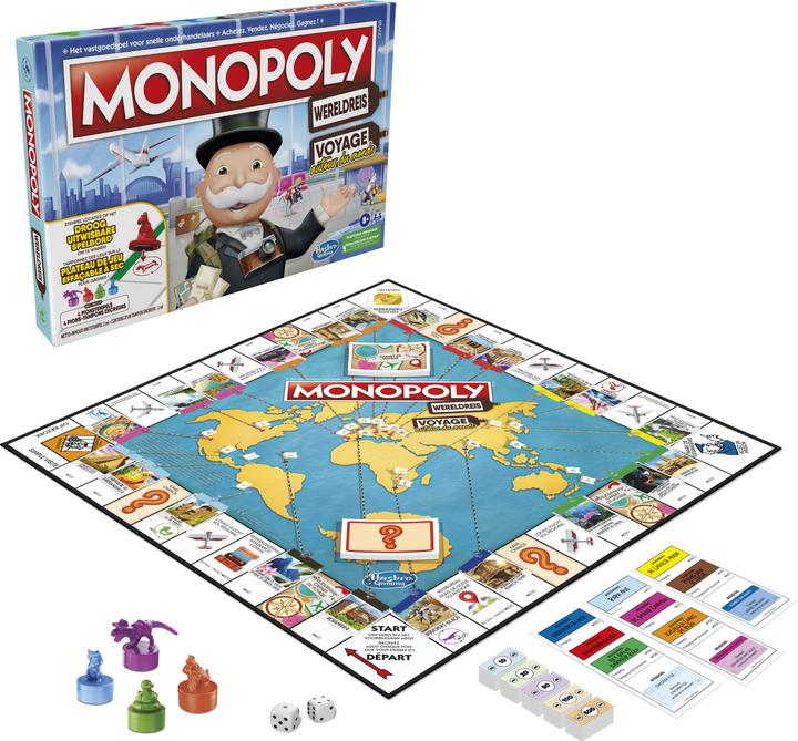 Immagine prodotto Hasbro Gaming Monopolio Wereldreis (Francese, Olandese)