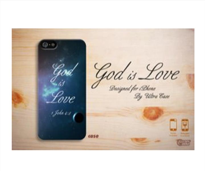 Produktbild Ultra Case 'God is Love' Hardcase für iPhone 6/6S Schwarz (Apple iPhone 6s, Apple iPhone 6)