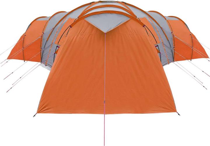 Immagine prodotto VidaXL Tenda da campeggio 12 persone & Arancione 840 x 720 x 200 cm 185T Taffeta (Tenda a cupola, 24.50 kg, 9+ persone)