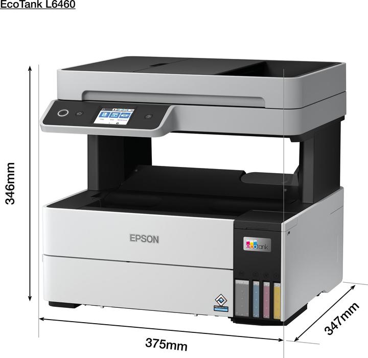 Immagine prodotto Epson EcoTank L6460 Dispositivo multifunzione all-in-one (CIS), 3-in-1, Wi-Fi, bianco e nero (Inchiostro, Colore)