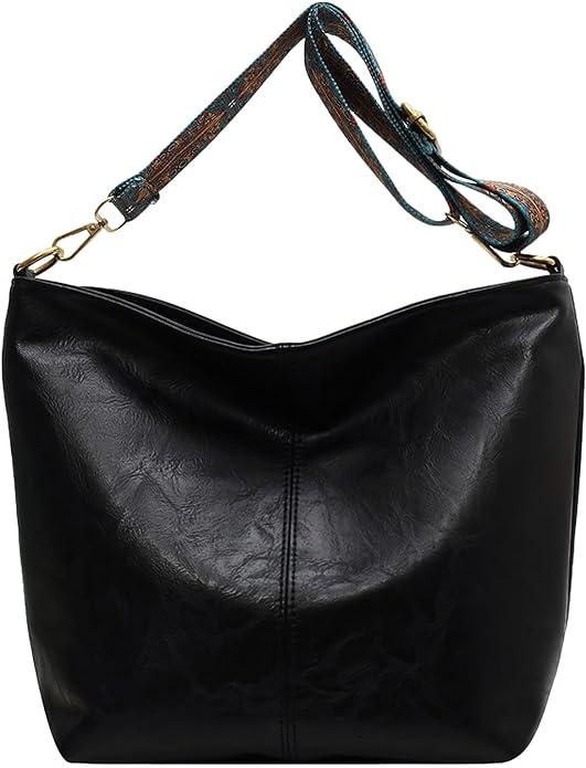 Actual product image Only-Bags.Store Vintage large capacity hobo bag, retro shoulder bag, women's bohemian handbag & purse