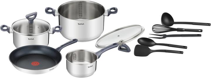 Produktbild Tefal Daily Cook Pfannen- und Topf-Set (11-teilig) (32.50 cm, Kochtopf, Edelstahl)