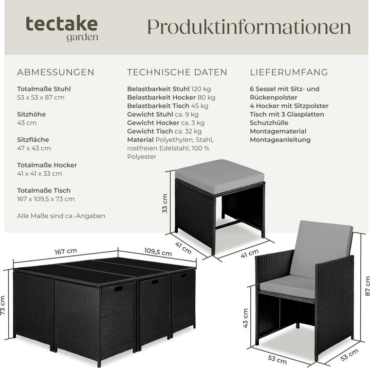 Actual product image tectake Malaga