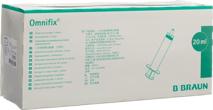 Image du produit B.Braun OMNIFIX 1xinj spr luer 20ml exzen 100