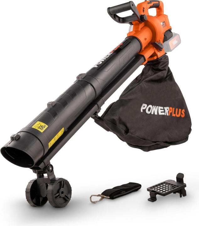 Powerplus Dual Power leaf vacuum/blower brushless 40V - excl. battery and charger (Rechargeable battery operated, Leaf blower)