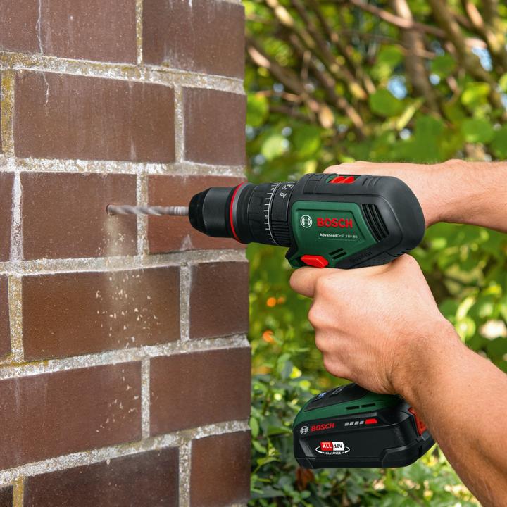 Actual product image Bosch Home & Garden Cordless impact drill AdvancedImpact 18V-80 QuickSnap, attachments (Rechargeable battery operated)