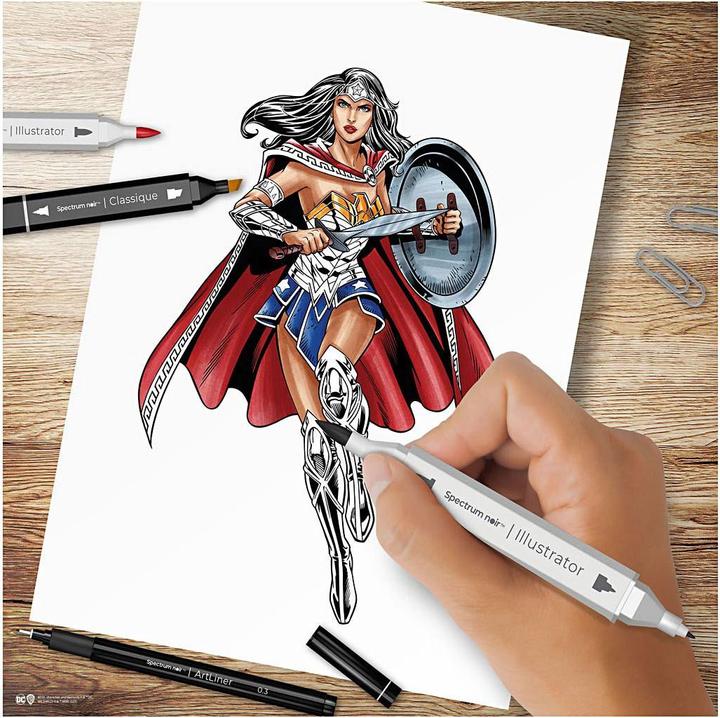 Immagine prodotto Creativ Company Set hobby illustrazione eroi dei fumetti Wonder Woman set colori