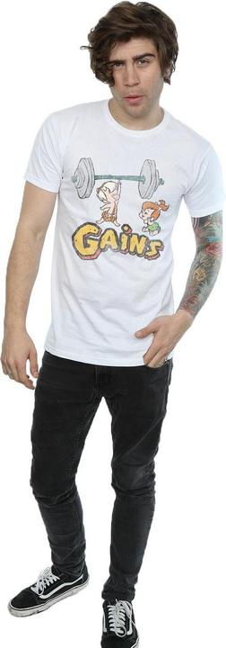 Image du produit The Flintstones - T-shirt BAM BAM GAINS DISTRESSED - Homme (XXL)