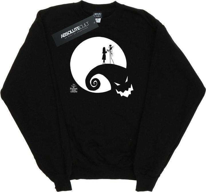Actual product image Disney Girls Nightmare Before Christmas Moon Oogie Boogie Sweatshirt (152, 158)
