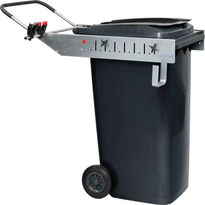 Produktbild Flora Mülltonnen-Rahmen CARRIER PICK UP, mit Handgriff und Werkzeughalterung, ab 1 Stk (240 l)