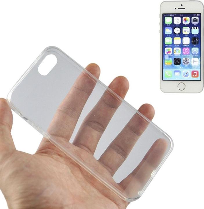 Produktbild König Design Apple iPhone 5 / 5s / SE Hülle Transparent Silikon Case durchsichtige Handyhülle (Apple iPhone 5)