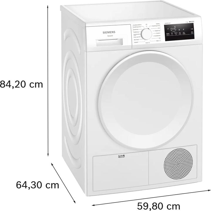 Produktbild Siemens WT43H00MNL extra klasse model met 5 jaar garantie (8 kg, Rechts)