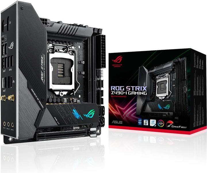 Actual product image ASUS ROG Strix Z490-I Gaming (LGA 1200, Intel Z490, Mini-ITX)