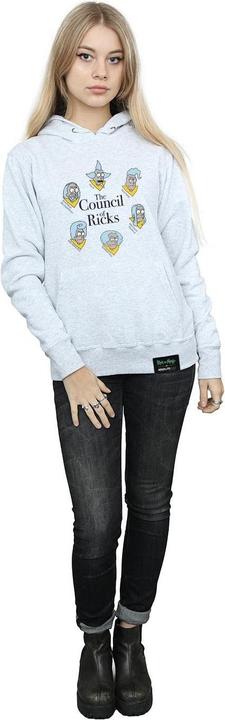 Actual product image Rick And Morty Womens/Ladies Council Of Ricks Hoodie (L)