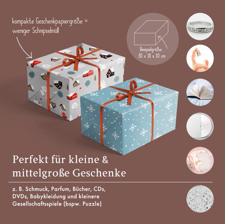 Immagine prodotto Dabelino Set di carta da regalo natalizia: Scandinavo (Carta da regalo, 4 x)