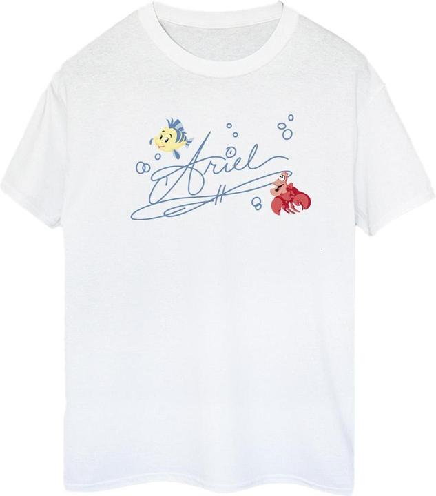 Actual product image Disney Womens/Ladies The Little Mermaid Ariel Cotton Boyfriend T-Shirt (S)