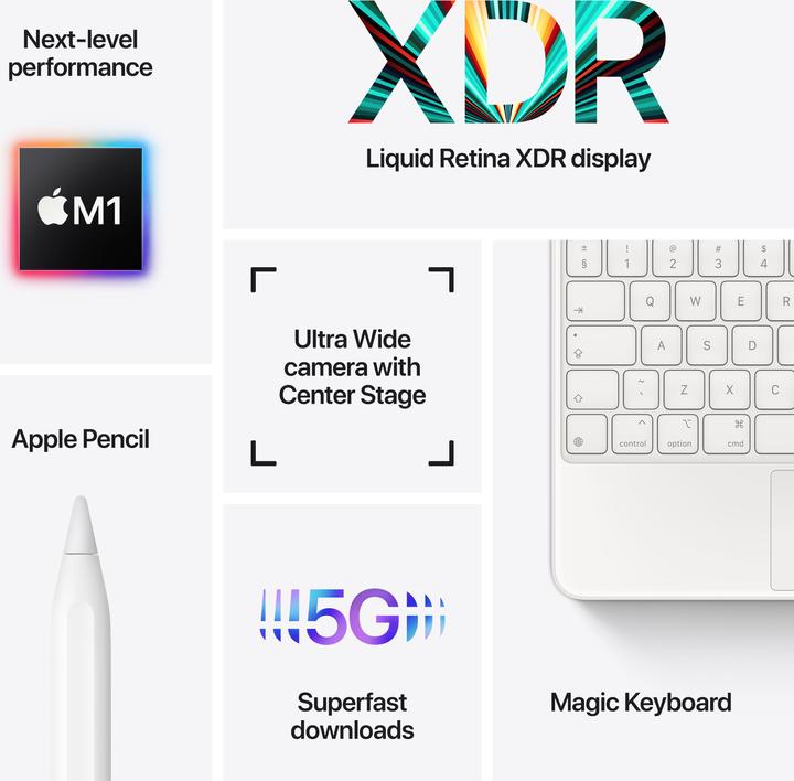 Actual product image Apple iPad Pro 2021 (5. Gen) (5G, 12.90", 128 GB, Space grey)