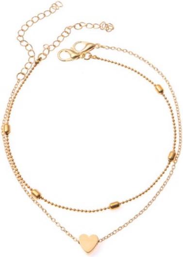 MU Style Bracelet de cheville (Métal, 22 cm)