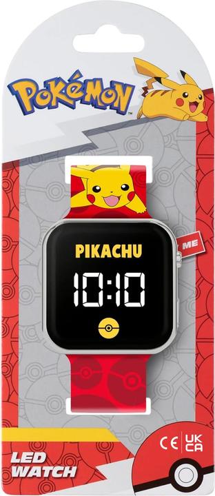 Produktbild Disney Accutime Pokémon Pikachu LED Red Strap Kids Watch POK4405 (Digitaluhr)