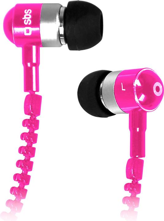 SBS Stereo-Kopfhörer mit Kabel Zip, 3,5 mm Klinkenstecker mit Mikrofon und Antworttaste (Kabelgebunden)