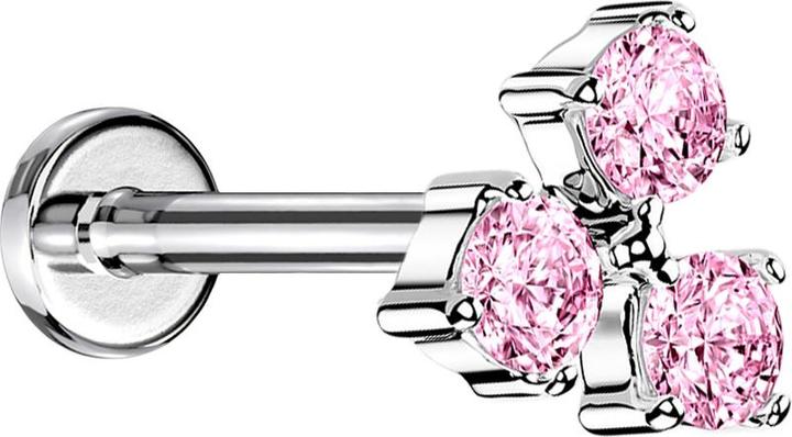Actual product image Star Piercing Earring silver pendant snake (Surgical steel 316L, Surgical steel 316LBrass)