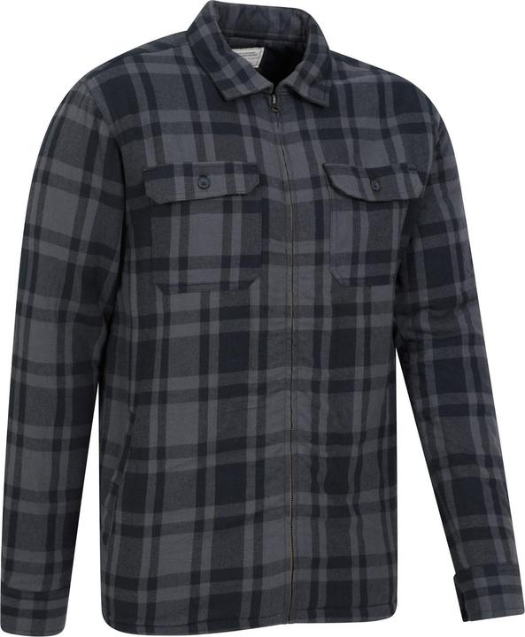 Actual product image Mountain Warehouse Mens Stream II Flannel Lined Shirt (XXL)