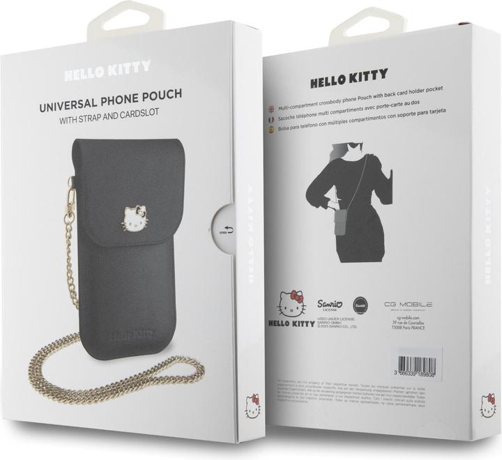 Image du produit Hello Kitty PU Grained Leather Crossbody Case - noir