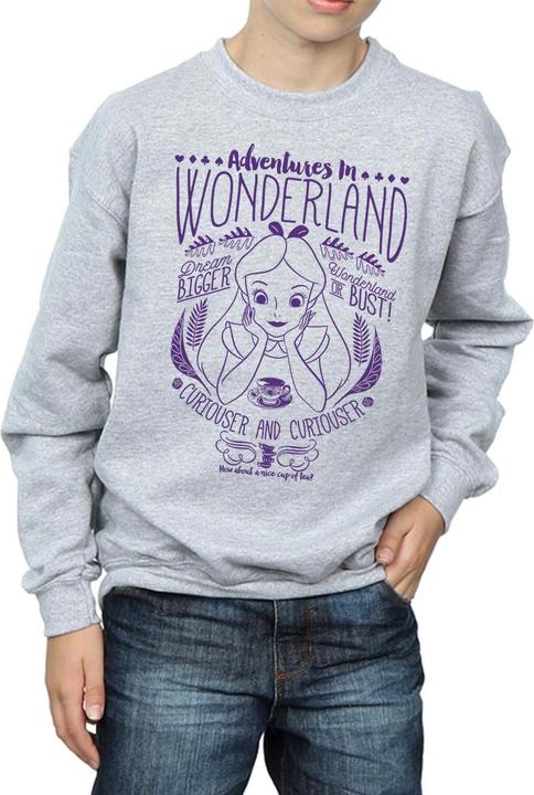 Actual product image Disney Boys Alice In Wonderland Adventures Sweatshirt (116)