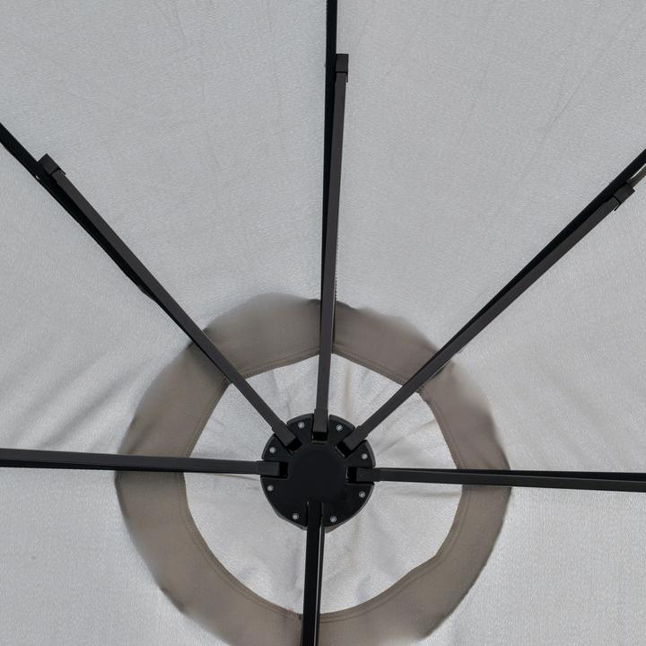 Image du produit Outsunny Parasol avec lampe LED solaire (2.65 m)