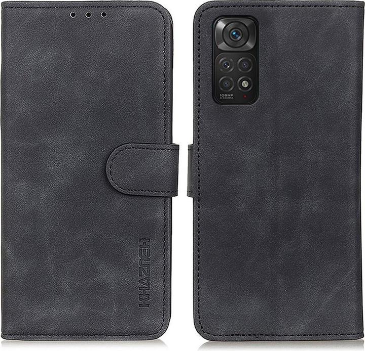 Actual product image Cover-Discount Xiaomi Redmi Note 11 / 11S - leather case cover black (Xiaomi Redmi Note 11)
