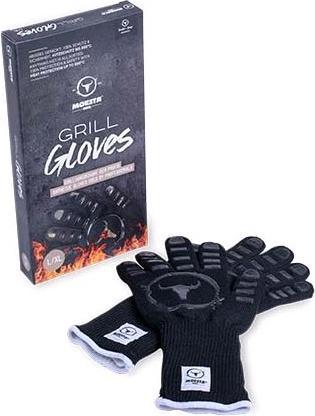 Produktbild Moesta BBQ Grillhandschuhe Grillgloves No1 Grillhandschuhe LXL (Silikon-Oberfläche, 100% Meta-Aramid Oberstoff, 100% Baumwolle Innenstoff)