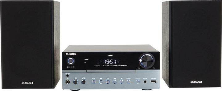Actual product image Aiwa MSBTU-700 mikrojärjestelmä, hopea (Bluetooth, CD player, 1x 25 W)