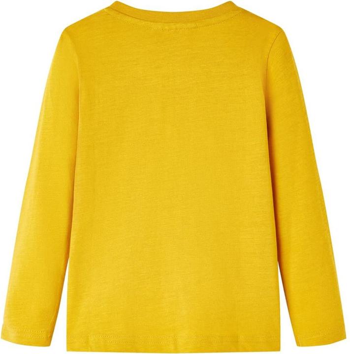 Actual product image VidaXL Children's long-sleeved shirt ochre 104,Material: 100 (104)