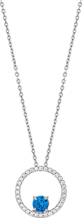 Actual product image Julie Julsen Geometrics circle necklace (Silver 925, 38 - 42 cm)