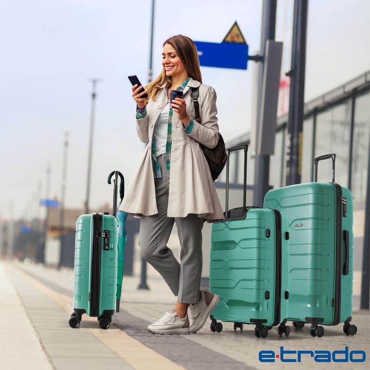 Produktbild e-Trado Reisekoffer Set (92 l, M (50 - 90l), L (90 - 115l), XL (ab 115l))